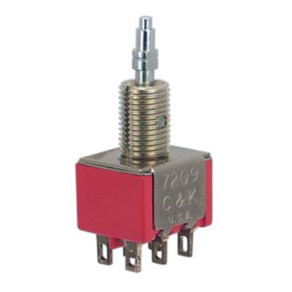 Picture of MINI TOGGLE SWITCH DPDT ON-MOM SOL
