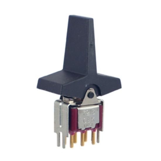 Picture of ROCKER SWITCH MINI DPDT (PADDLE) ON-ON PCB