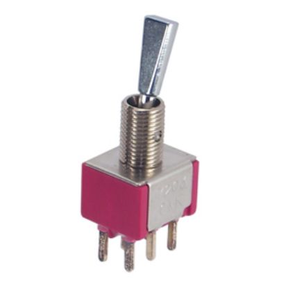 Picture of MINI TOOGLE SWITCH DPDT ON-OFF-ON PCB