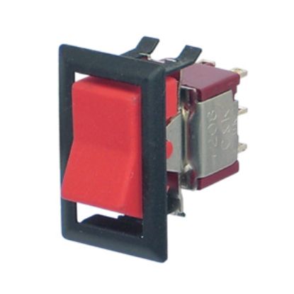 Picture of ROCKER SWITCH MINI DPDT ON-MOM SOL