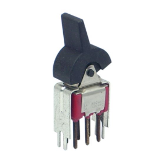Picture of ROCKER SWITCH MINI DPDT (PADDLE) ON-ON PCB