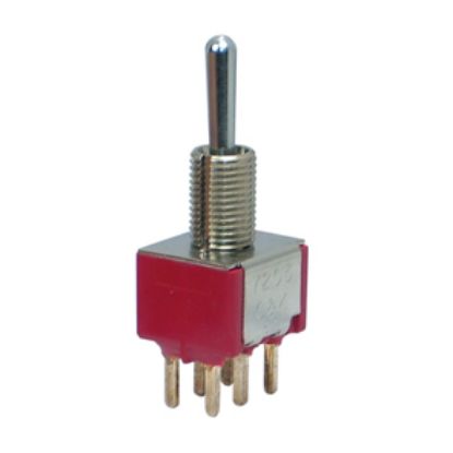 Picture of MINI TOOGLE SWITCH DPDT (ON)-OFF-(ON) PCB