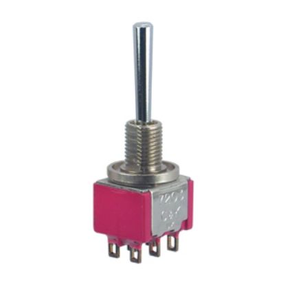 Picture of MINI TOGGLE SWITCH DPDT ON-ON PCB