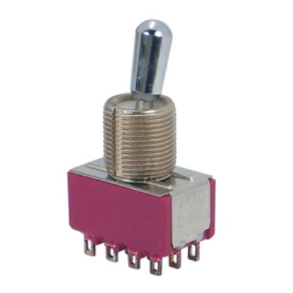 Picture of MINI TOGGLE SWITCH 4PDT ON-ON SOL