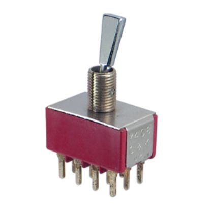 Picture of MINI TOGGLE SWITCH 4PDT ON-MOM PCB