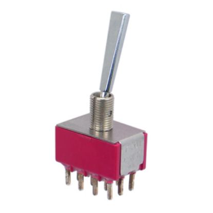 Picture of MINI TOOGLE SWITCH 4PDT ON-ON PCB