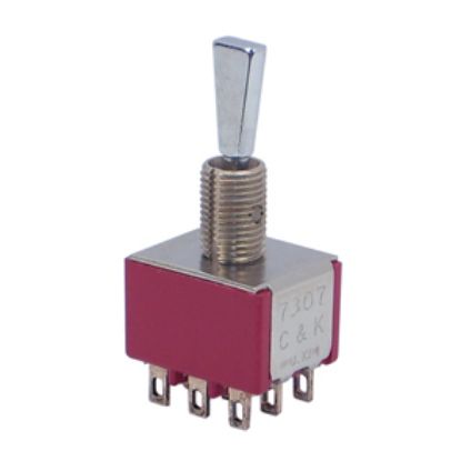 Picture of MINI TOGGLE SWITCH 3PDT ON-MOM SOL