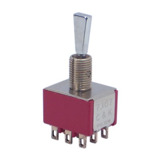 Picture of MINI TOGGLE SWITCH 3PDT ON-MOM SOL