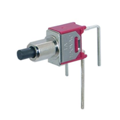 Picture of PUSH BUTTON SWITCH SPST MN R/A PCB