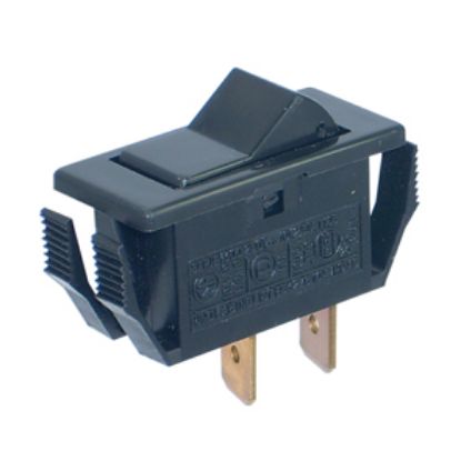 Picture of ROCKER SWITCH SPST 10A 27x12mm BK