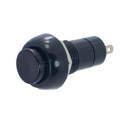 Picture of PUSH BUTTON SWITCH ROUND SPST N/O MOM. SOLDER