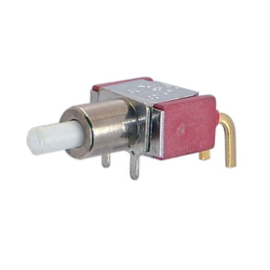 Picture of PUSH BUTTON SWITCH SPDT R/A ON-MOM PC