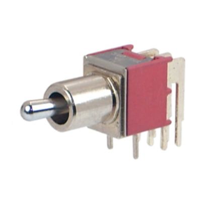 Picture of MINI TOGGLE SWITCH DPDT R/A ON-ON PCB