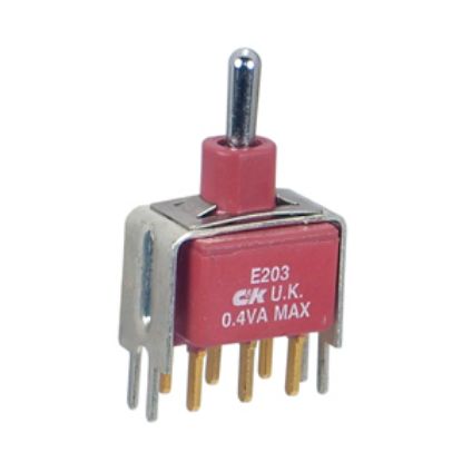 Picture of MINI TOGGLE SWITCH DPDT ON-ON PCB