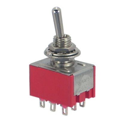 Picture of MINI TOGGLE SWITCH TPDT ON-ON SOL