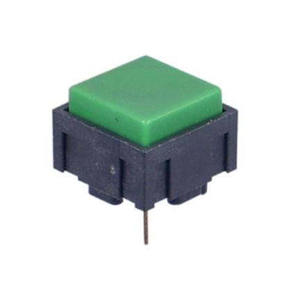 Picture of PUSH BUTTON SWITCH SPDT ON-MOM GRN