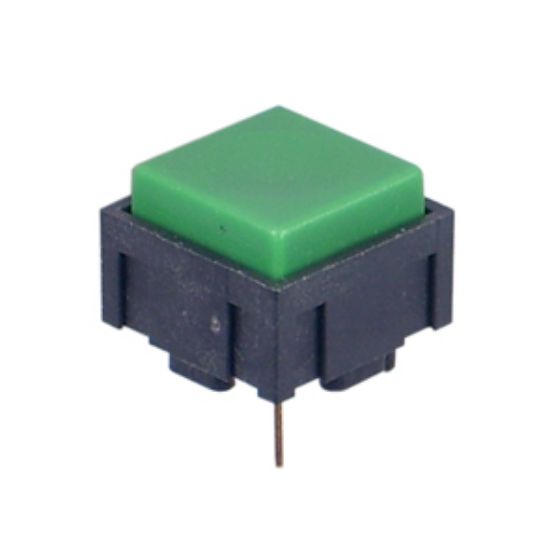 Picture of PUSH BUTTON SWITCH SPDT ON-MOM GRN