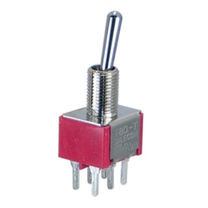 Picture of MINI TOGGLE SWITCH DPDT ON-ON PCB