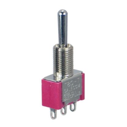 Picture of MINI TOGGLE SWITCH SPDT (ON)-OFF-(ON) SOL