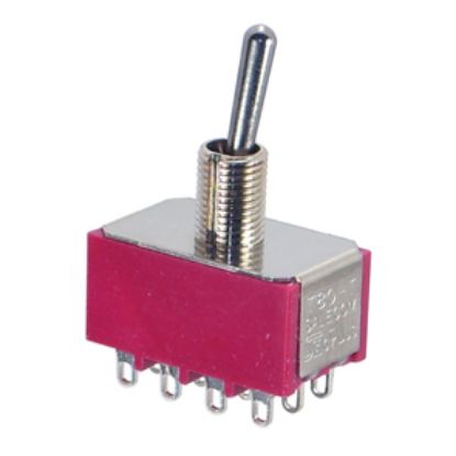 Picture of MINI TOGGLE SWITCH QPDT ON-(ON) SOL