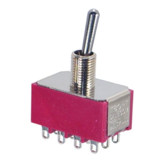 Picture of MINI TOGGLE SWITCH QPDT ON-(ON) SOL