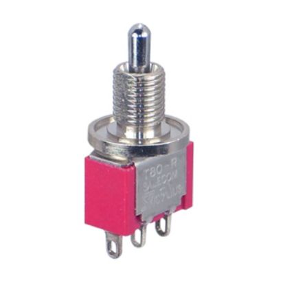 Picture of MININ TOGGLE SWITCH SPDT (ON)-OFF-(ON) SOLDER