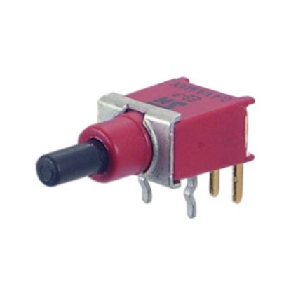Picture of PUSH BUTTON SWITCH MINI SPDT R/A ON-MOM