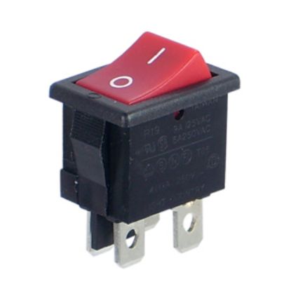 Picture of ROCKER SWITCH MINI DPST OFF-ON 6A