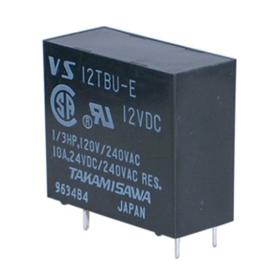 Picture of RELAY SPDT 10A 60VDC RECT 5PCB