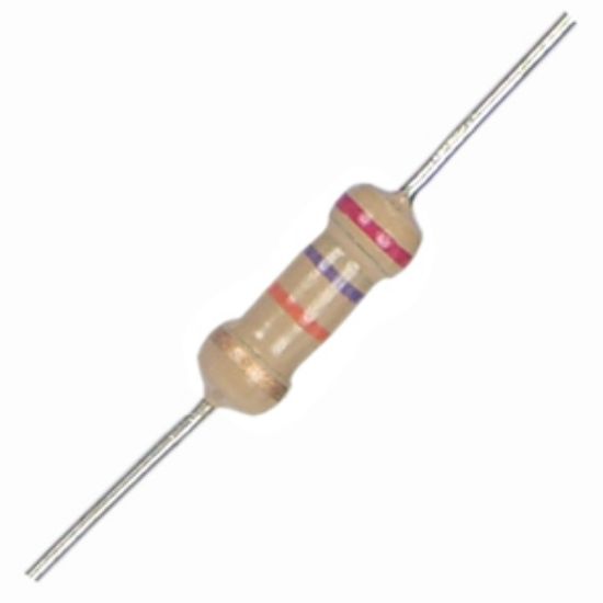 Picture of RESISTOR 1W RND C/F 5% 5E1