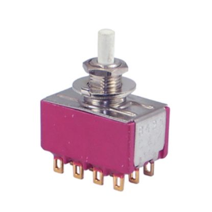 Picture of PUSH BUTTON SWITCH MINI QPDT MOM