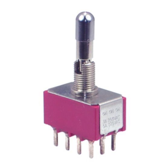 Picture of MINI TOOGLE SWITCH TPDT T849LKCQEH.