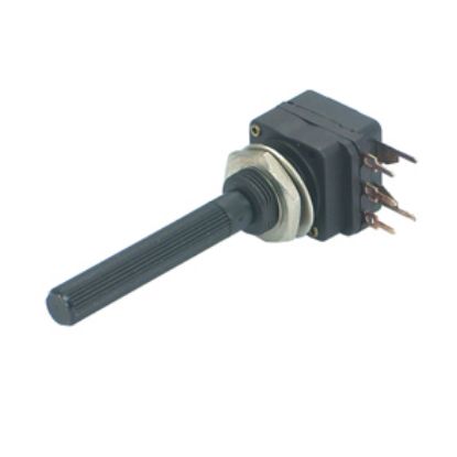 Picture of POTENTIOMETER WITH SWITCH LOG PCB 16mm 100K