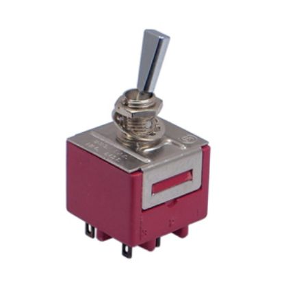 Picture of MINI TOGGLE SWITCH DPDT ON-ON SOLDER