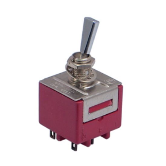Picture of MINI TOGGLE SWITCH DPDT ON-ON SOLDER