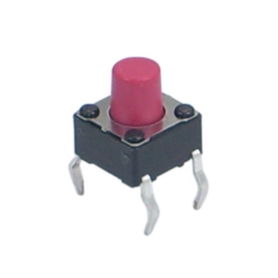 Picture of PCB TACTILE SWITCH 6x6mm H=7.0mm RED
