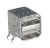 Picture of USB SOCKET DUAL R/A PCB TYPE-A 1A 3A