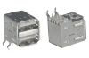 Picture of USB SOCKET DUAL R/A PCB TYPE-A 1A 3A