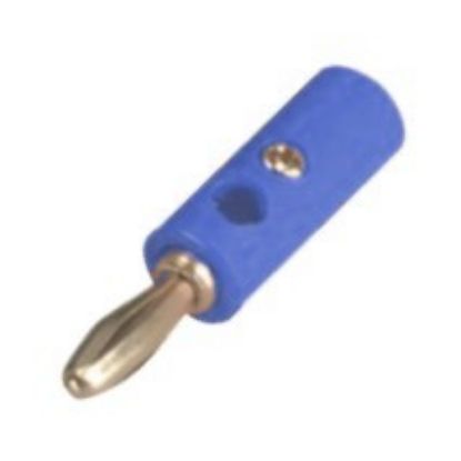 Picture of PLUG BANANA 4mm BLU RND SCR-TY