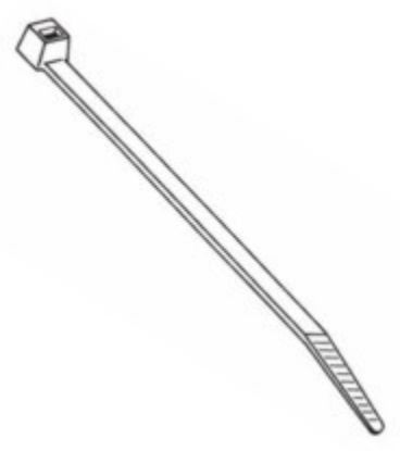 Picture of CABLE TIES CLEAR PLASTIC 305X4.7mm 100/BAG
