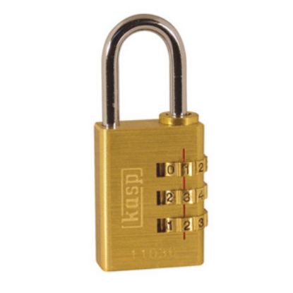Picture of 30mm PADLOCK COMBINATION BRASS FITS 5mm hole