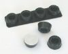 Picture of ADHESIVE RECESSED RUBBER FOOT BLACK 22x9.8mm