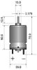Picture of BRUSH MOTOR 12VDC 25A 6K3RPM