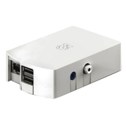Picture of ENCL. WHITE RASPBERRY PI-B 2W