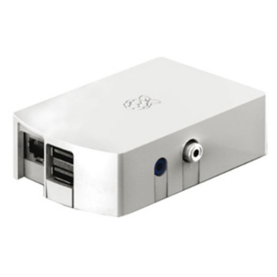 Picture of ENCL. WHITE RASPBERRY PI-B 2W