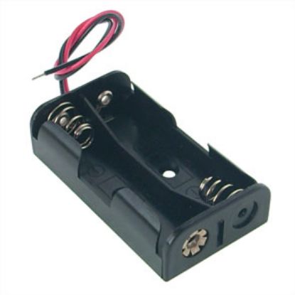 Picture of BATTERY HOLDER FOR 2xAA 150mm LEADS