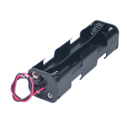 Picture of BATTERY HOLDER 8xAA WITH LEADS BLACK ==