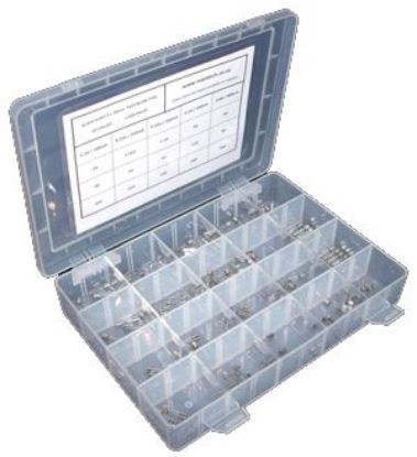 Picture of CERAMIC FUSE ASSORTMENT 5x20 SLOW CER 0.1-16A