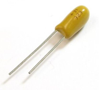 Picture of TANTALUM CAPACITOR BEAD 1.5uF 25V P=2.5