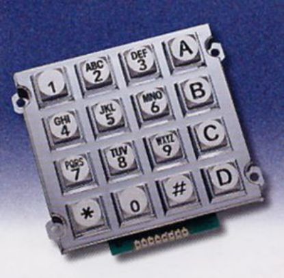 Picture of KEYPAD METAL 4x4 ALPH